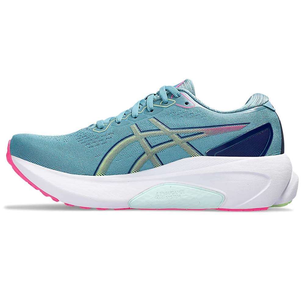 ASICS Women Gel-Kayano 30 - Gris Blue / Lime Green – Running