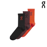 On Running Unisex Logo Sock 3-Pack - Spice / Mulberry