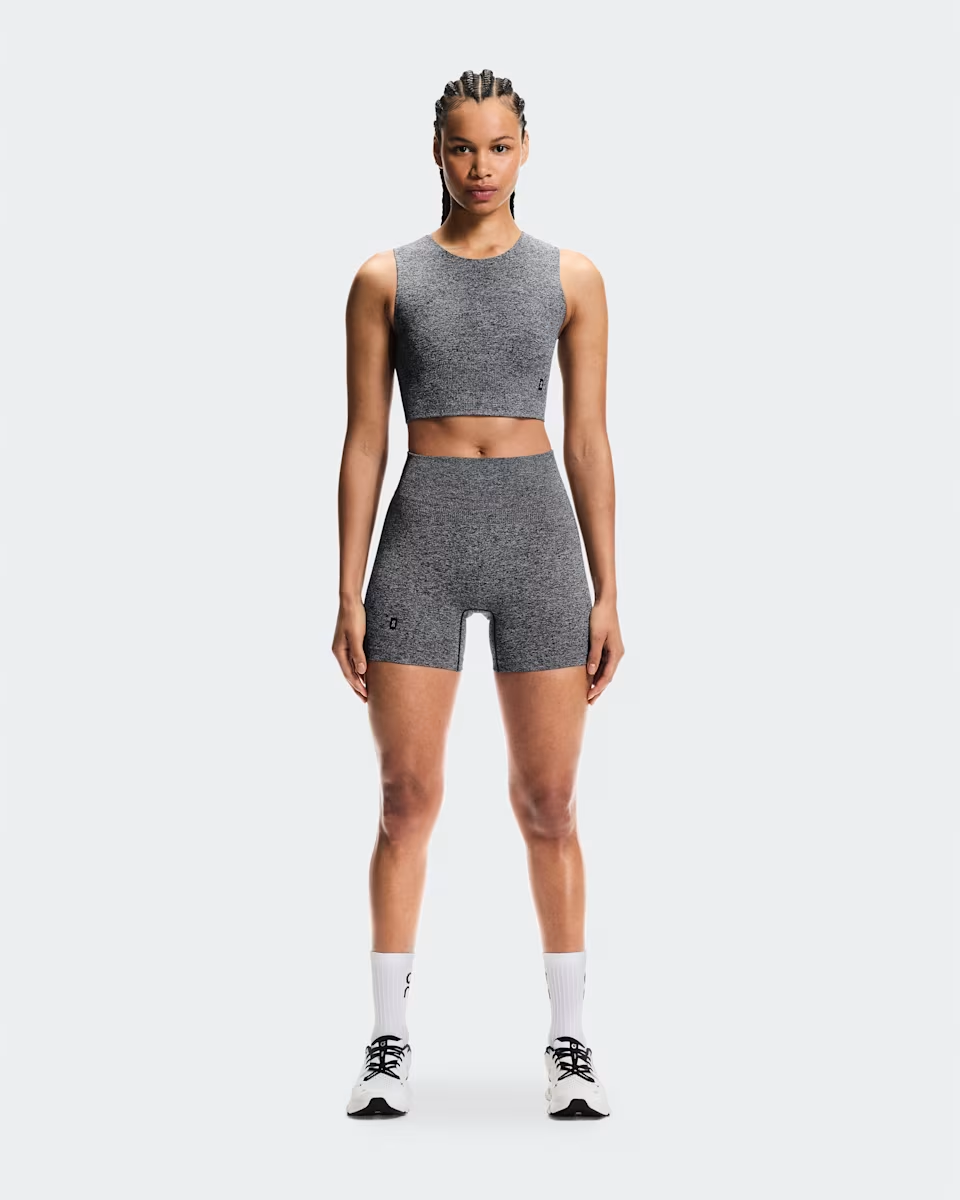 On Women Studio Knit Crop - Graphite / Heather