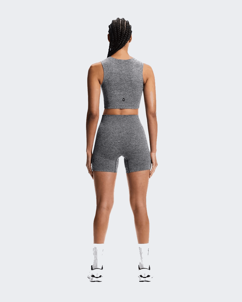 Buy On Women Studio Knit Crop - Graphite / Heather for running in Singapore - Running Lab SG