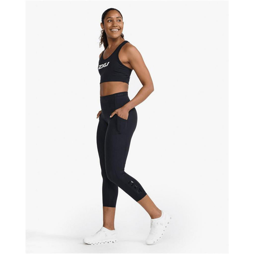 2XU Women Form Stash Hi-Rise Compression 7/8 Tights - Black