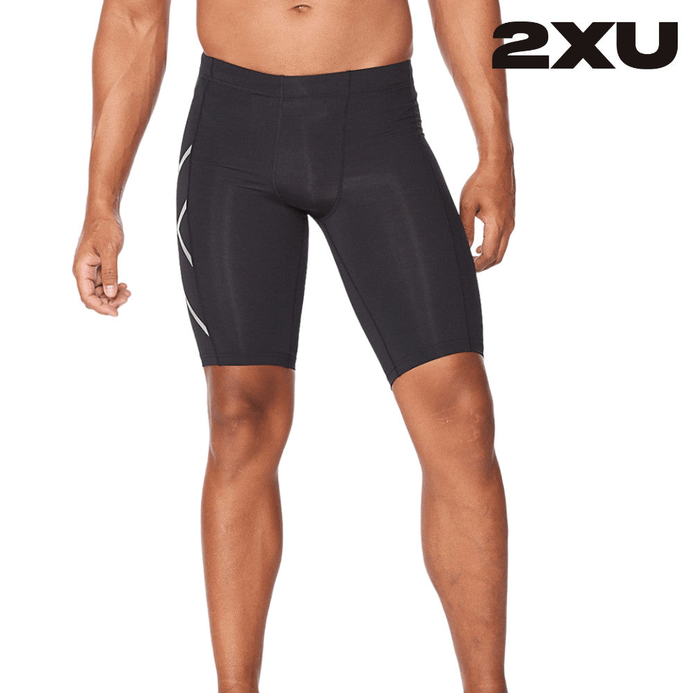 2XU Core Compression Shorts ジュニアMサイズ 2XU Men Core Compression Shorts - Black / Silver – Running Lab