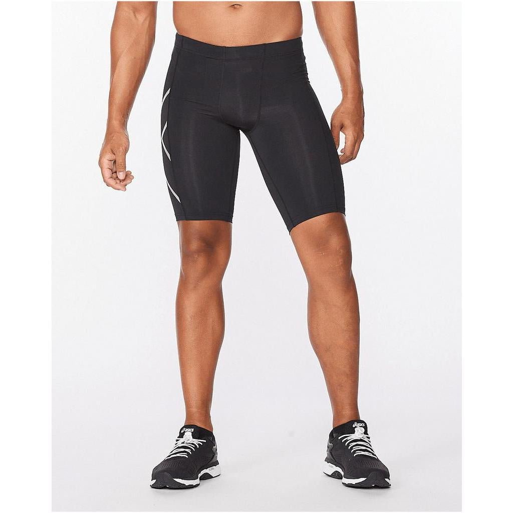 2XU Men Core Compression Shorts - Black / Silver – Running Lab