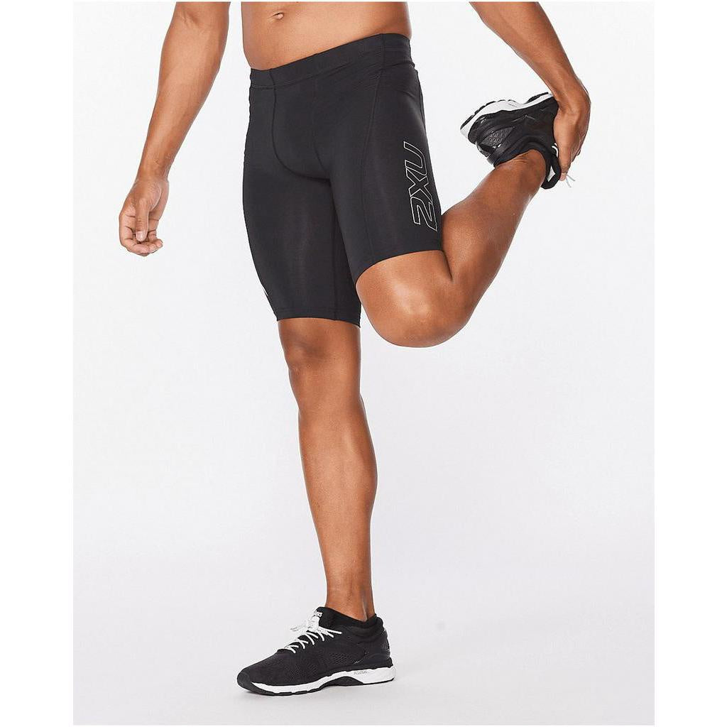 2XU Men Core Compression Shorts - Black / Silver – Running Lab