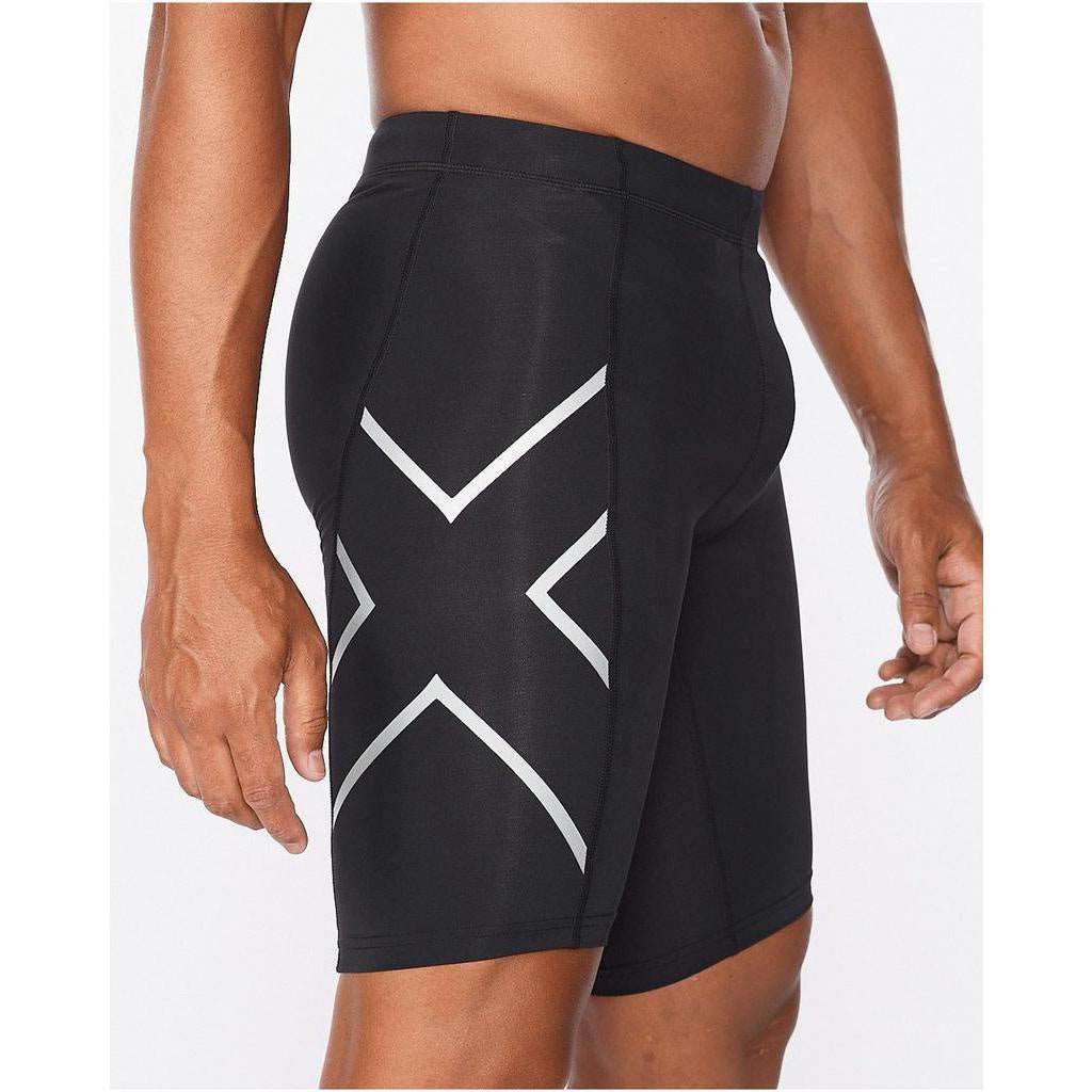 2XU Core Compression Shorts ジュニアMサイズ 2XU Men Core Compression Shorts - Black / Silver – Running Lab