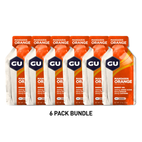 (6 Packs) GU Energy Gel Mandarin Orange - Expiry Date: Oct 2025