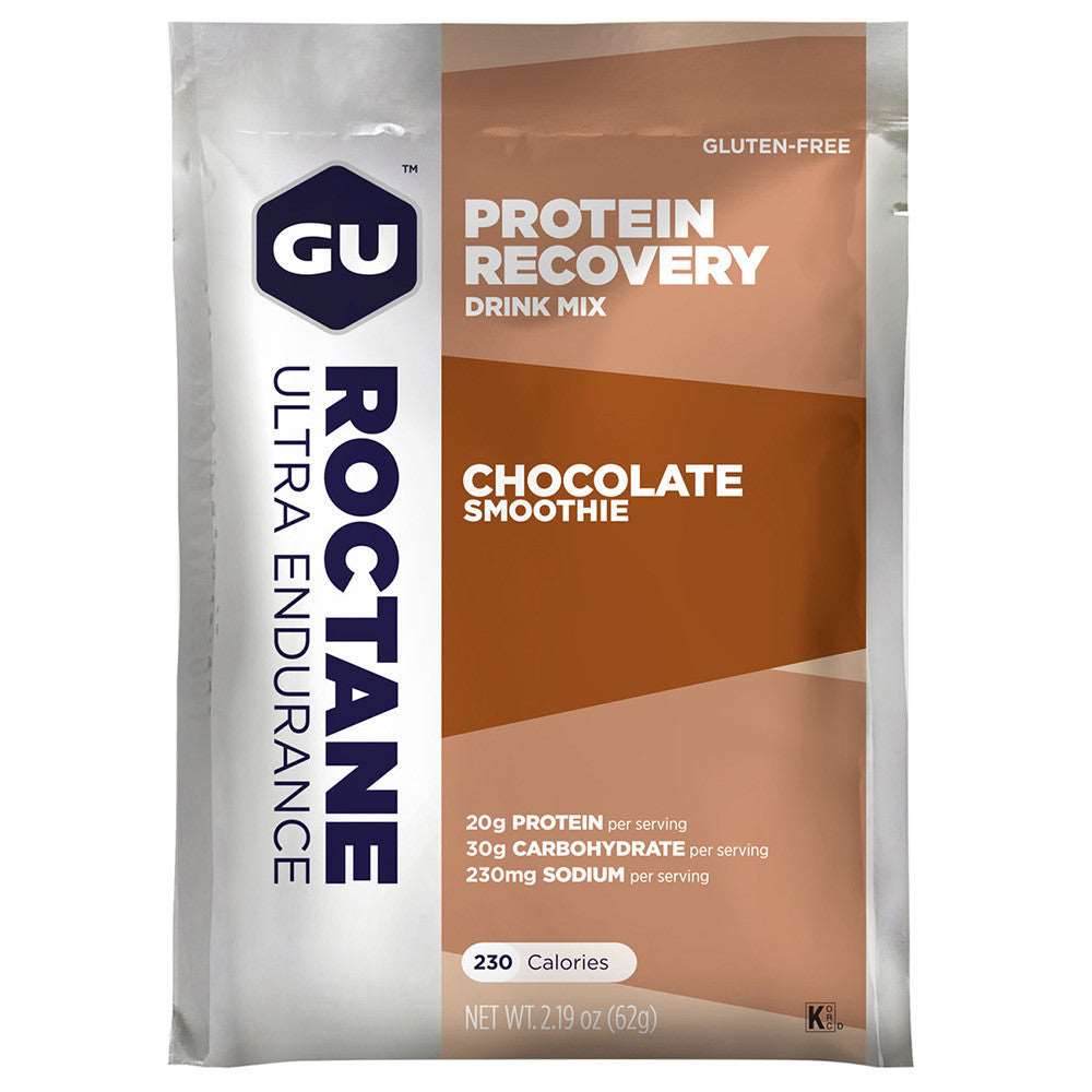 (5 Packs) GU Roctane Recovery Packet Drink Chocolate Smoothie - Expiry Date: Jun 2025