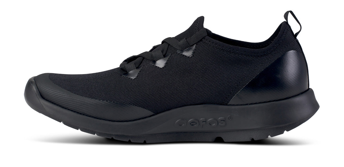 靴 OOFOS OOMG Sport LS Women - Black (US 7) OOFOS Women OOmg Sport LS - Black / Black – Running Lab Singapore