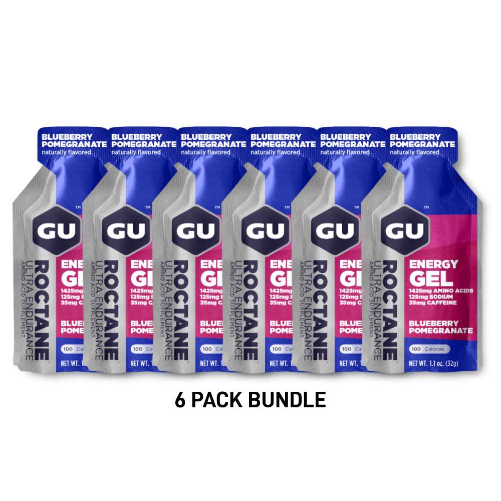 (6 Packs) GU Roctane Gel - Blueberry Pomegranate - Expiry Date: July 2025