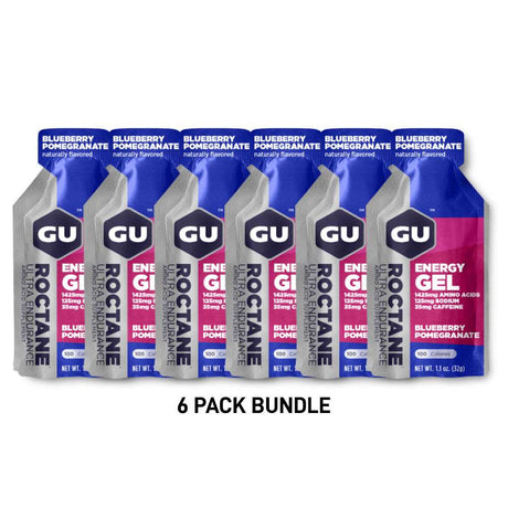 (6 Packs) GU Roctane Gel - Blueberry Pomegranate - Expiry Date: July 2025