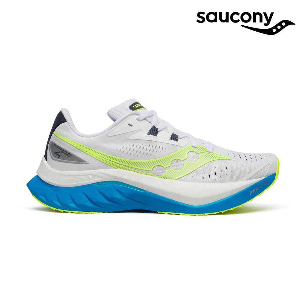 Saucony Men Endorphin Speed 4  - White / Viziblue