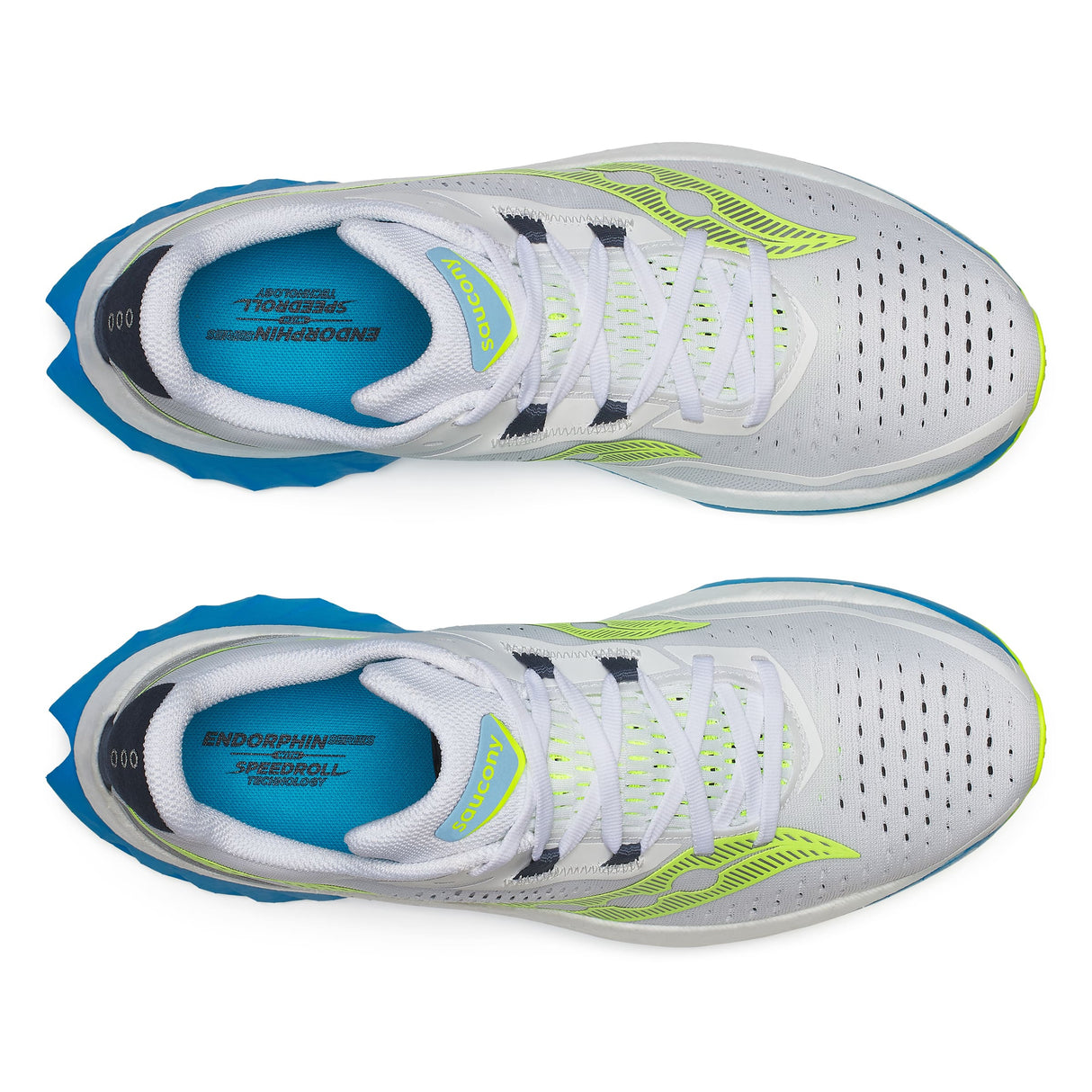 Saucony Men Endorphin Speed 4  - White / Viziblue