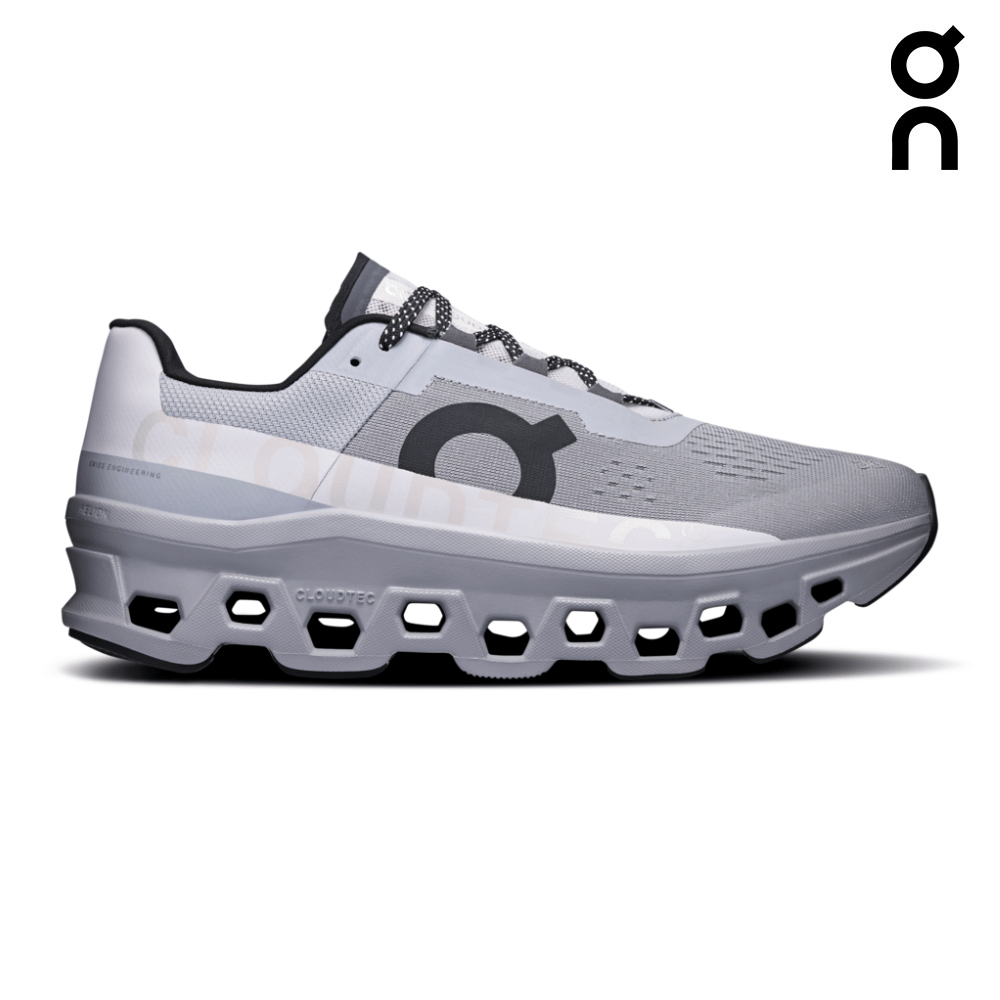 On Men Cloudmonster - Alloy / Silver – Running Lab Singapore