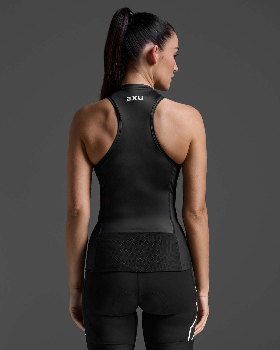 2XU Women Core Tri Tank - Black / White