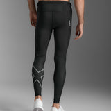 2XU Men Aero Mesh Compression Tights - Black / Silver Reflective