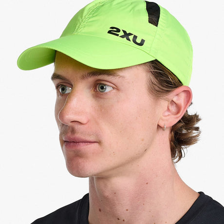 2XU Unisex Run Cap - Volt / Black