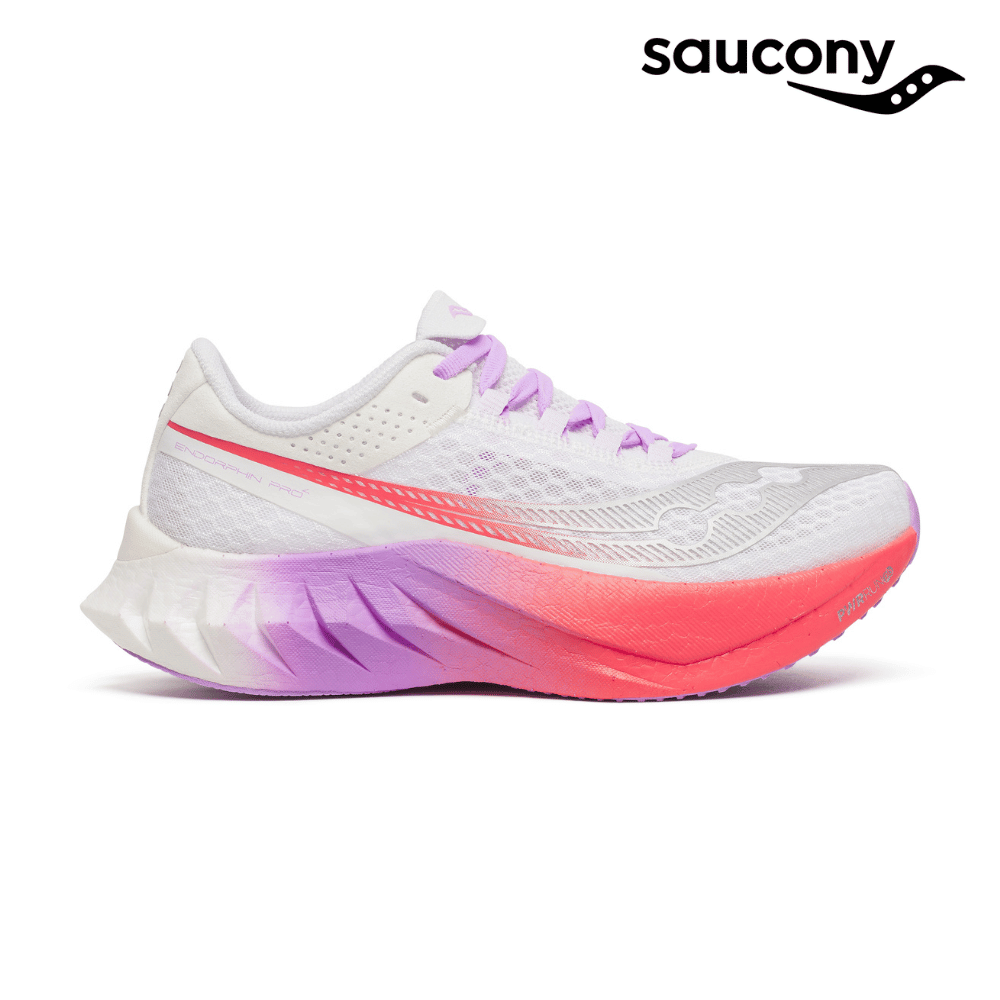 Saucony Women Endorphin Pro 4 - White / Crocus