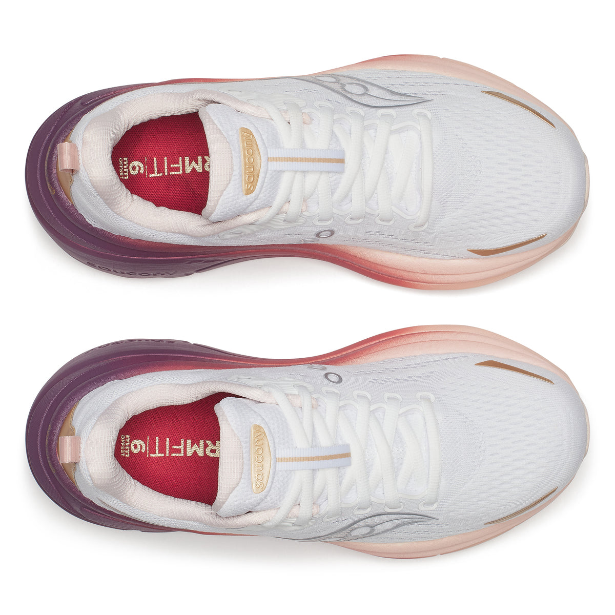 Saucony Women Hurricane 25 Wide - White / Cameo