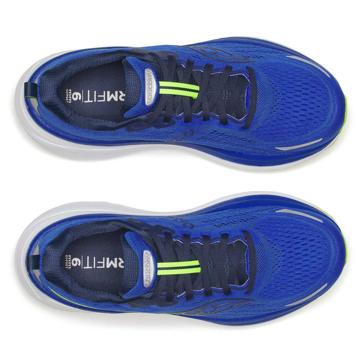 Saucony Men Hurricane 25 Wide - Lapis / Citron – Running Lab Singapore