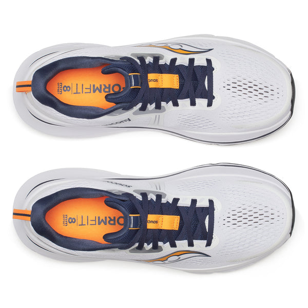 Saucony Men Guide 18 Wide - White / Navy