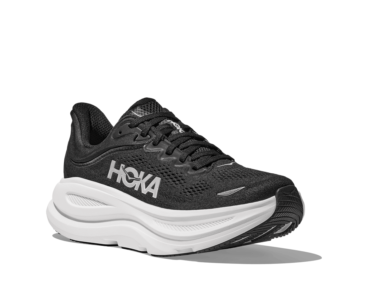 HOKA Men Bondi 9 Wide - Black / White