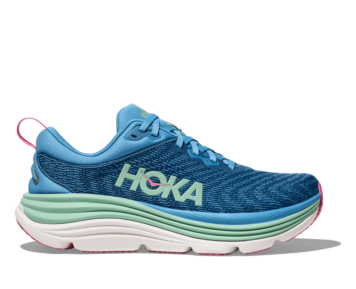 Buy HOKA Women Gaviota 5 Wide - Alpine Blue / Jadeite for running in Singapore - Running Lab SG