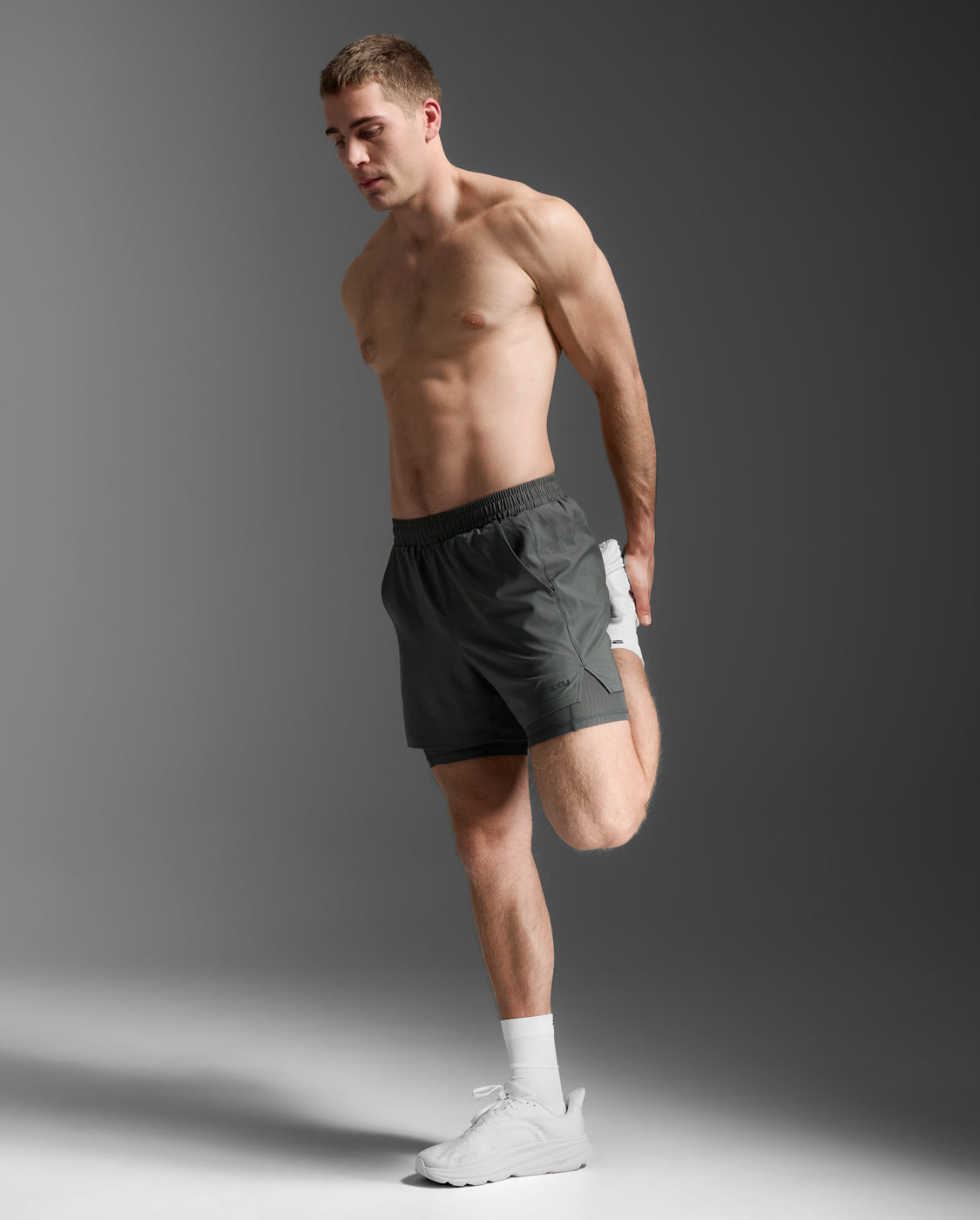 2XU Men Aero Mesh 2-In-1 5 Inch Short - Jupiter / Black Reflective