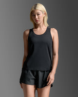 2XU Women Aero Mesh Singlet - Black / Silver Reflective