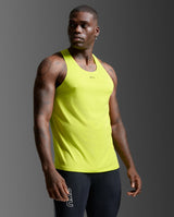 2XU Men Light Speed Tech Singlet - Volt / Black Reflective