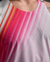 2XU Men Light Speed React Singlet - Fuchsia Grad / Black Reflective