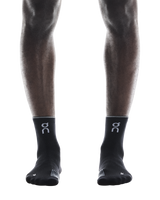 On Unisex Performance Run Sock Mid - Black / Eclipse