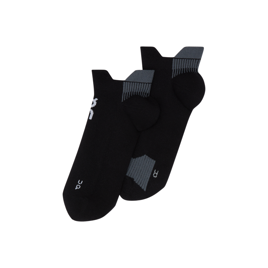 On Unisex Performance Run Sock Low - Black / Eclipse