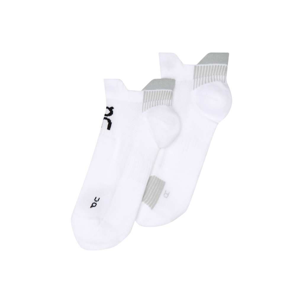 On Unisex Performance Run Sock Low - White / Glacier