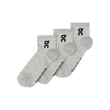 On Unisex Logo Sock Mid 3-Pack - Heather Gray