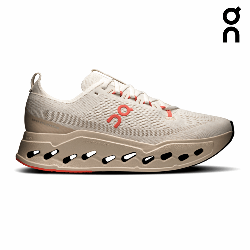 On Women Cloudsurfer Max - Ivory / Salmon