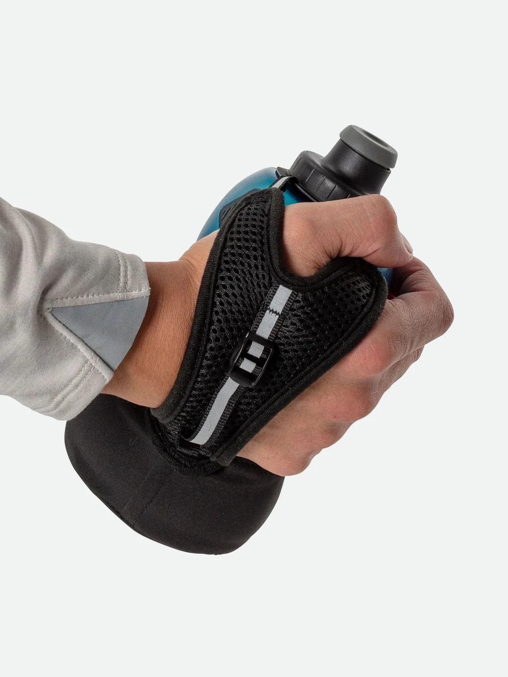 Nathan Sports Quick Squeeze Lite 18oz/532ml Handheld - Black / Marine Blue