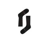 SOAR Running Unisex Diamond Crew Sock - Black / Brown