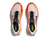 HOKA Men Mach X 3 - White / Neon Tangerine