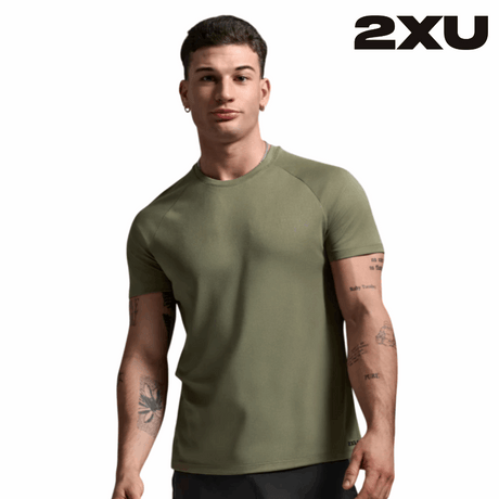 2XU Men Aero Mesh Tee - Alpine / Black Reflective