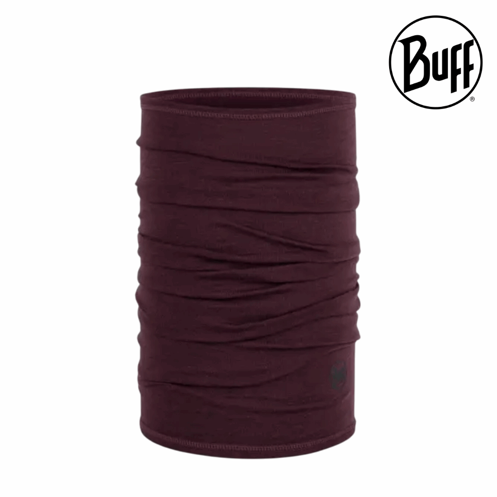 BUFF® Merino Lightweight Neckwear - Solid Garnet OS
