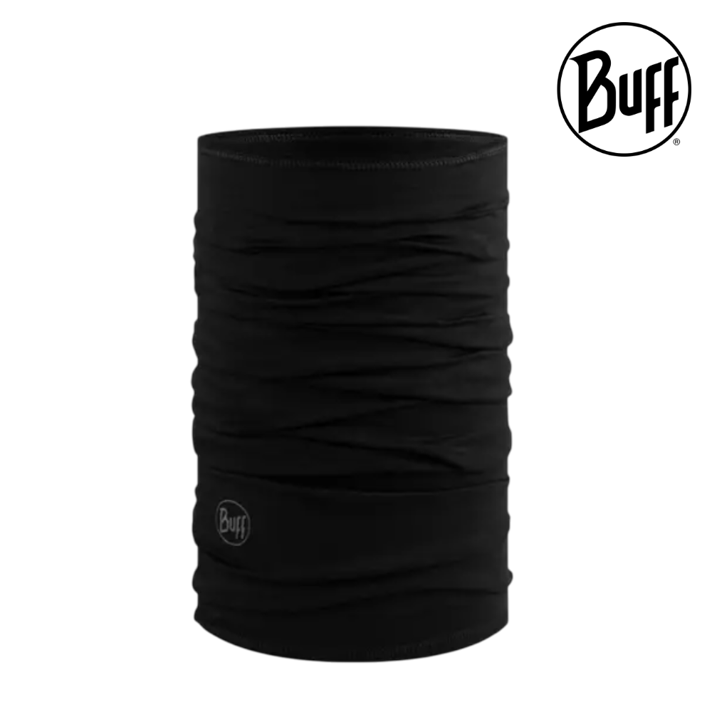 BUFF® Merino Lightweight Neckwear - Solid Black OS