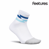 Buy Feetures Active Elite Light Cushion Quarter - White Track for running in Singapore - Running Lab SG