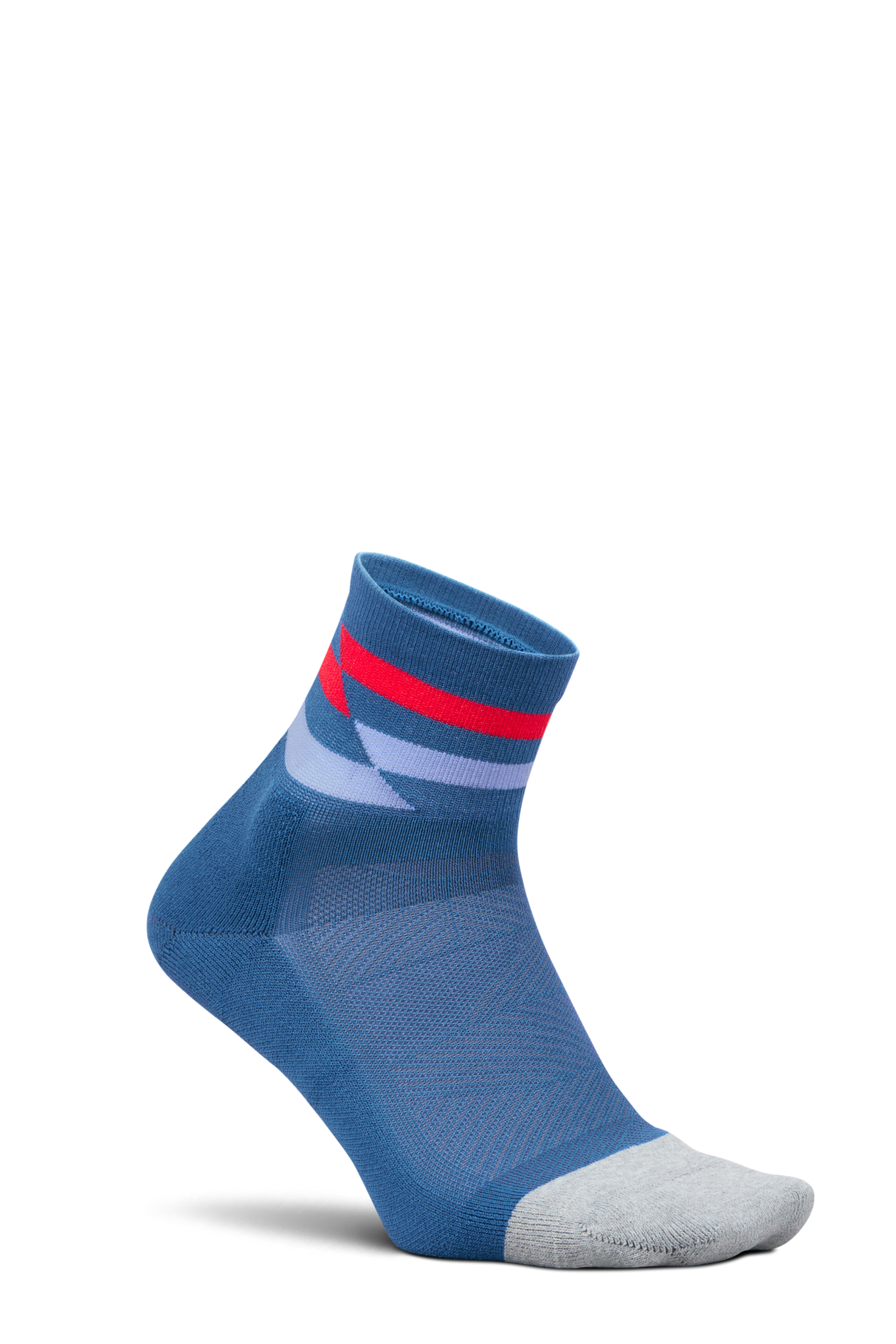 Feetures Active Elite Light Cushion Quarter - Blue Track