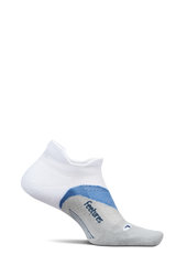 Feetures Active Elite Light Cushion No Show Tab - White Tide