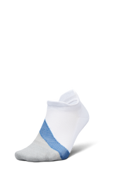 Feetures Active Elite Light Cushion No Show Tab - White Tide