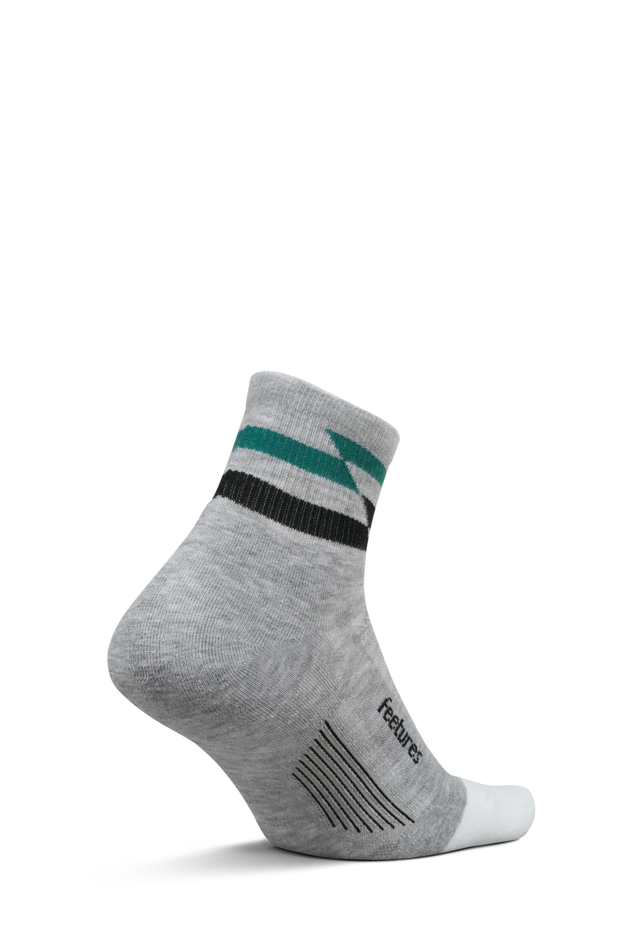 Feetures Active Elite Max Cushion Quarter - Gray Track