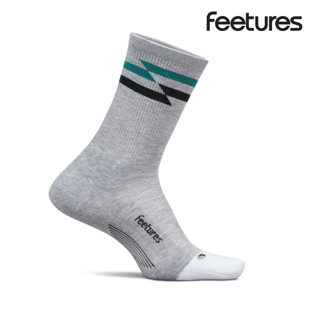 Feetures Active Elite Max Cushion Mini Crew - Gray Track