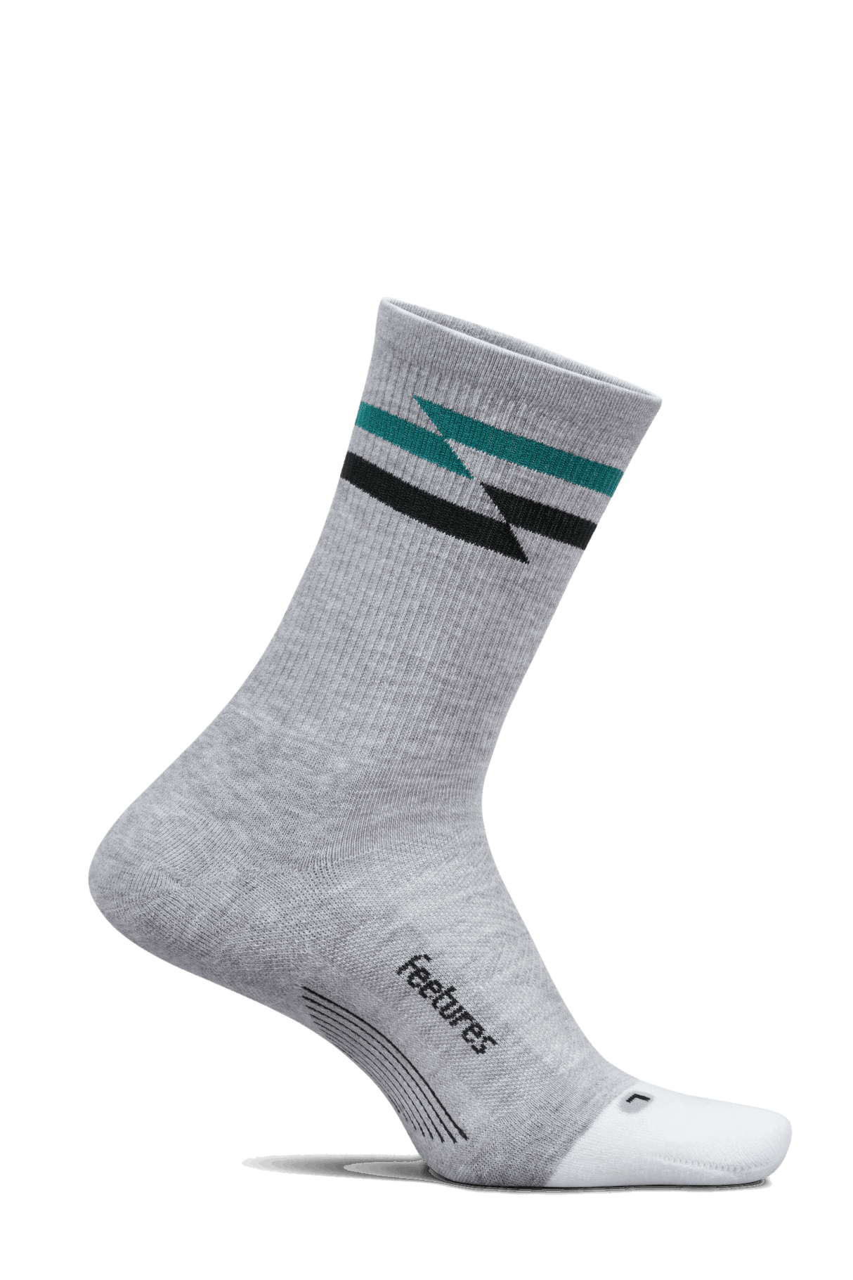 Buy Feetures Active Elite Max Cushion Mini Crew - Gray Track for running in Singapore - Running Lab SG