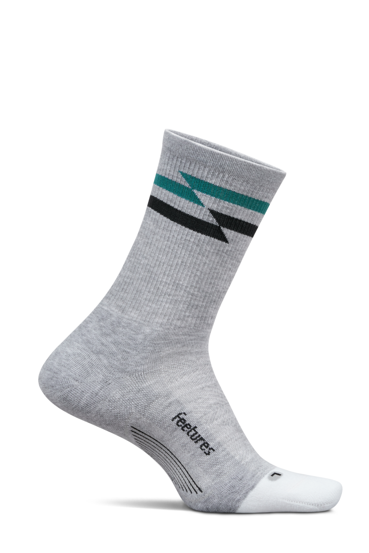 Feetures Active Elite Max Cushion Mini Crew - Gray Track