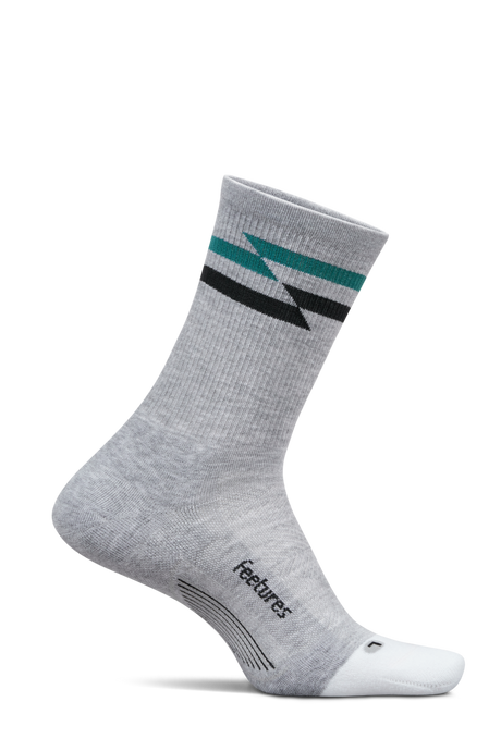 Feetures Active Elite Max Cushion Mini Crew - Gray Track